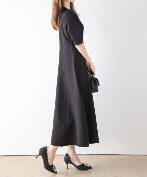 SUGAR BISKET(シュガービスケット)の「フレアミモレ丈ワンピース(ワンピース・レディース・ブラック/ラベンダー/ネイビー・M/L)」の5枚目の写真