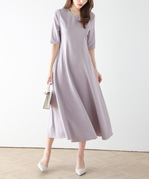 SUGAR BISKET(シュガービスケット)の「フレアミモレ丈ワンピース(ワンピース・レディース・ブラック/ラベンダー/ネイビー・M/L)」の15枚目の写真