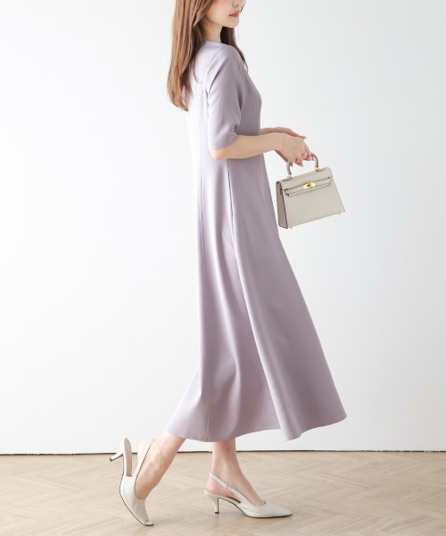 SUGAR BISKET(シュガービスケット)の「フレアミモレ丈ワンピース(ワンピース・レディース・ブラック/ラベンダー/ネイビー・M/L)」の16枚目の写真