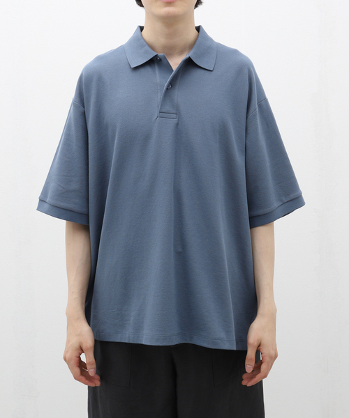 handvaerk(ハンドバーク)の「handvaerk (ハンドバーク ) PIQUE S/S POLO SHIRT #1500(ポロシャツ・メンズ・ライトグレー/グリーン/コバルトブルー/ブラック・MEDIUM/LARGE)」の4枚目の写真