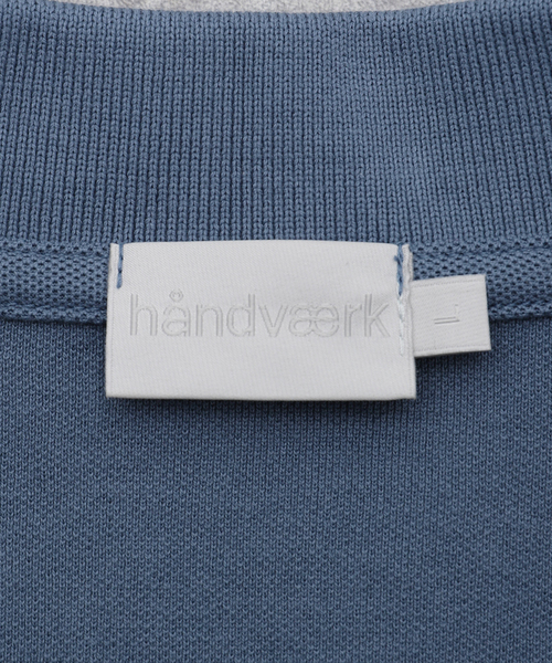 美品 Handvaerk ハンドバーク ポロシャツ PIQUE ライトグレー S handvaerk (ハンドバーク) PIQUE S/S POLO SHIRT / ピケショート