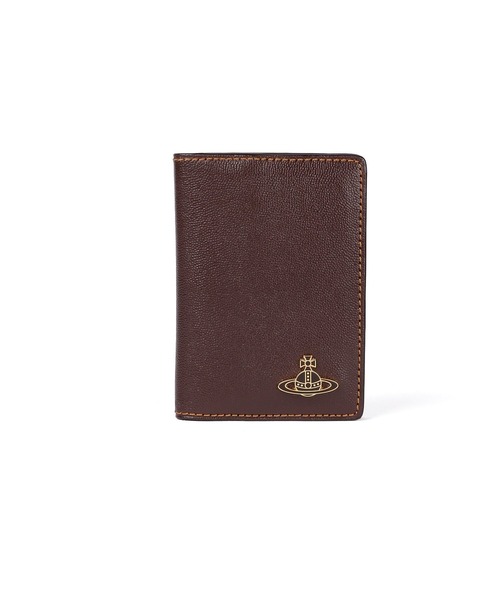 Vivienne Westwood ACCESSORIES(ヴィヴィアンウエストウッドアクセサリー)の「“Color Block” カードケース【859987 VWK882E】(カードケース・メンズ・ブラック/ブラウン/グリーン・FREE)」の2枚目の写真