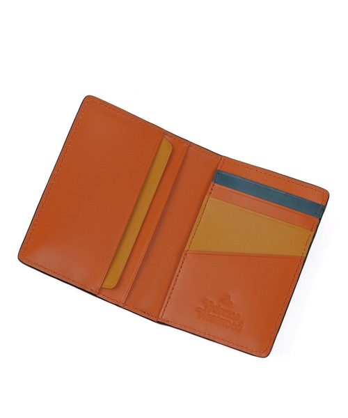 Vivienne Westwood ACCESSORIES(ヴィヴィアンウエストウッドアクセサリー)の「“Color Block” カードケース【859987 VWK882E】(カードケース・メンズ・ブラック/ブラウン/グリーン・FREE)」の6枚目の写真