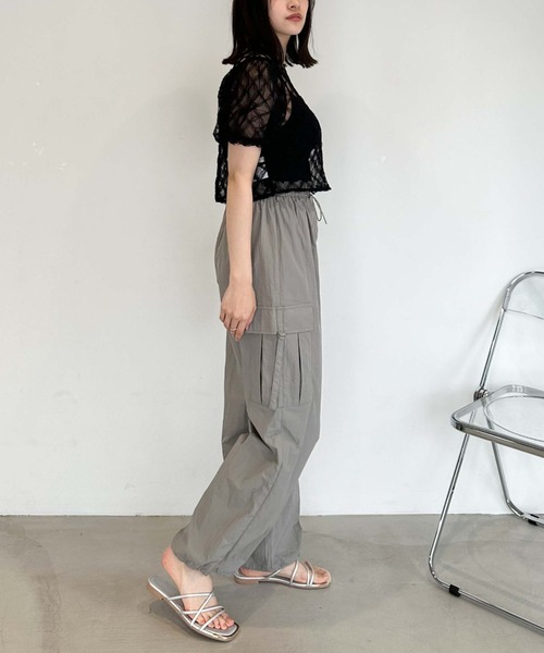 archives(アルシーヴ)の「チュールモチーフバルーンスリーブTOPS(シャツ/ブラウス・レディース・ブラック/ピンク/アイボリー・MEDIUM)」の7枚目の写真