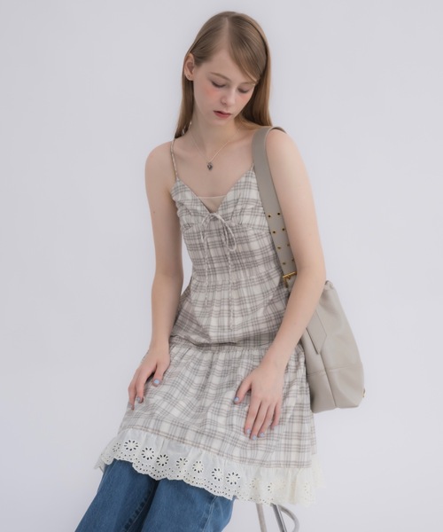 idem レースキャミワンピース【完売商品】 lace cami onepiece/レースキャミワンピース（ワンピース