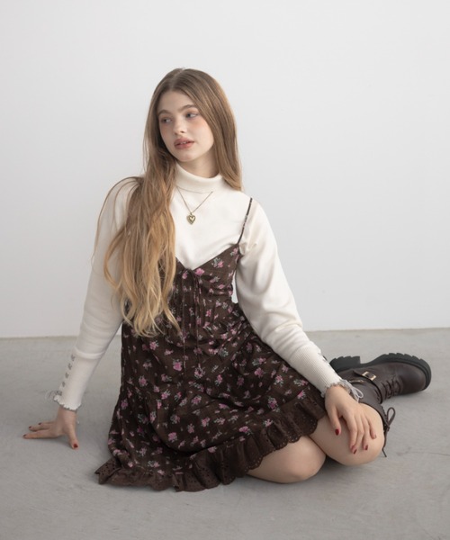 lace cami onepiece/レースキャミワンピース（ワンピース）｜idem