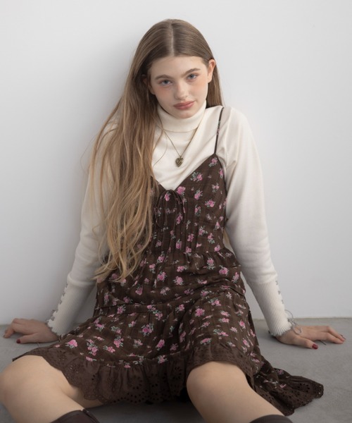 lace cami onepiece/レースキャミワンピース（ワンピース）｜idem