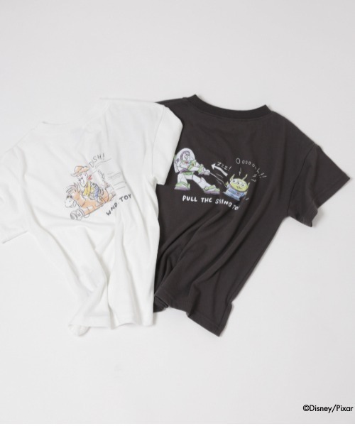 and D. petit main（アンドディープティマイン）の「【親子リンク】【Disney】Kidsトイストーリー/イラストTシャツ（Tシャツ/カットソー・キッズ・チャコール/ホワイト・100cm/140cm/120cm/150cm/110cm/130cm）」の14枚目の写真
