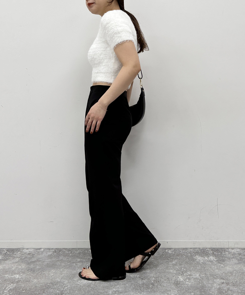 U by SPICK&SPAN（ユーバイスピックアンドスパン）の「ピンタックパンツ（スラックス・レディース・ブラック/チャコールグレー・36/38）」の10枚目の写真