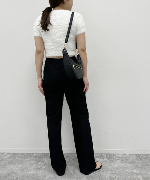 U by SPICK&SPAN（ユーバイスピックアンドスパン）の「ピンタックパンツ（スラックス・レディース・ブラック/チャコールグレー・36/38）」の11枚目の写真