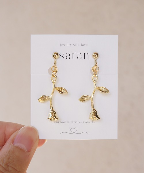CERCA（チェルカ）の「saran jewelry/シンプルモチーフ イヤリング（イヤリング・レディース・ゴールド/シルバー・FREE）」の6枚目の写真