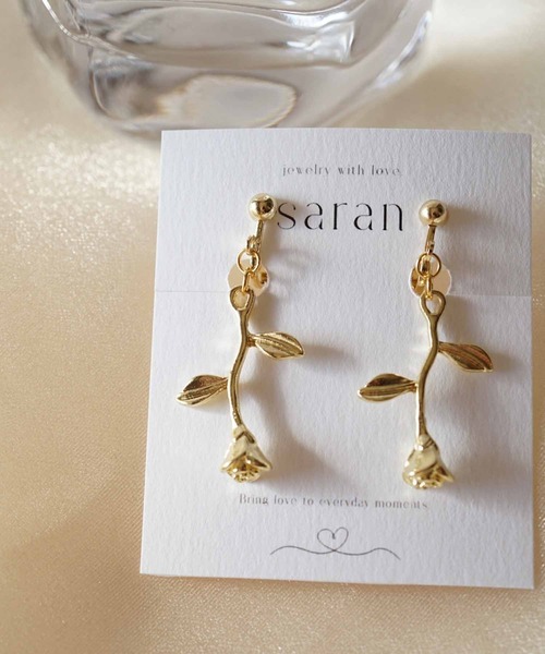 CERCA（チェルカ）の「saran jewelry/シンプルモチーフ イヤリング（イヤリング・レディース・ゴールド/シルバー・FREE）」の7枚目の写真