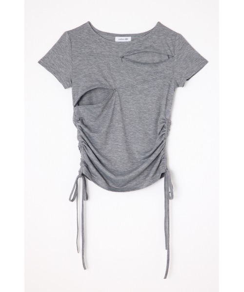 LAGUA GEM（ラグアジェム）の「SIDE GATHER CUT トップス（Tシャツ