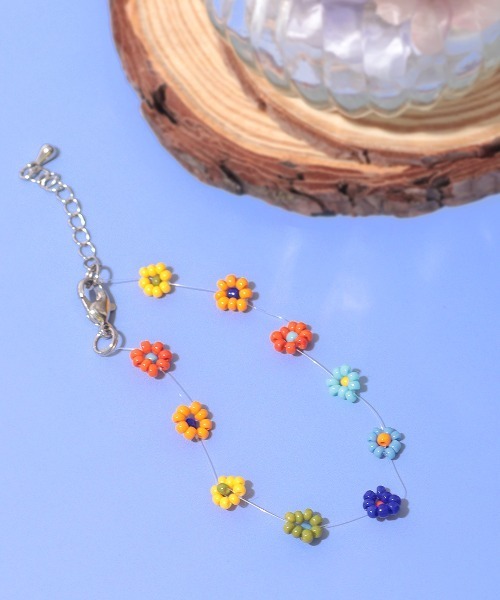 チチカカ（チチカカ）の「スレッドフロルブレスレット（ブレスレット・レディース・ホワイト/カラフル・FREE）」の2枚目の写真