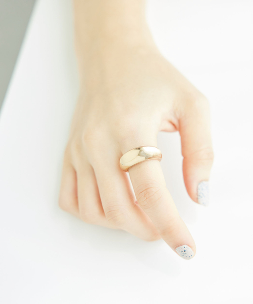 ROPE' PICNIC（ロペピクニック）の「クリアメタルボリュームリング（リング・レディース・シルバー/グリーン系その他/ゴールド・FREE）」の4枚目の写真