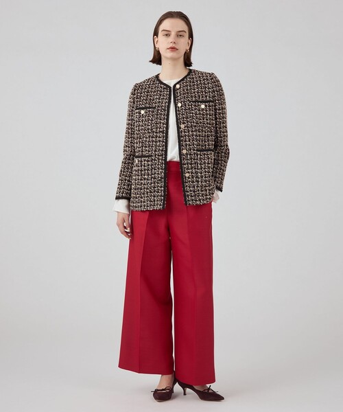 BALLSEY（ボールジィ）の「Alissa Vクルージャケット（ノーカラージャケット・レディース・ブラック系その他・36）」の2枚目の写真