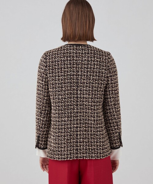 BALLSEY（ボールジィ）の「Alissa Vクルージャケット（ノーカラージャケット・レディース・ブラック系その他・36）」の5枚目の写真