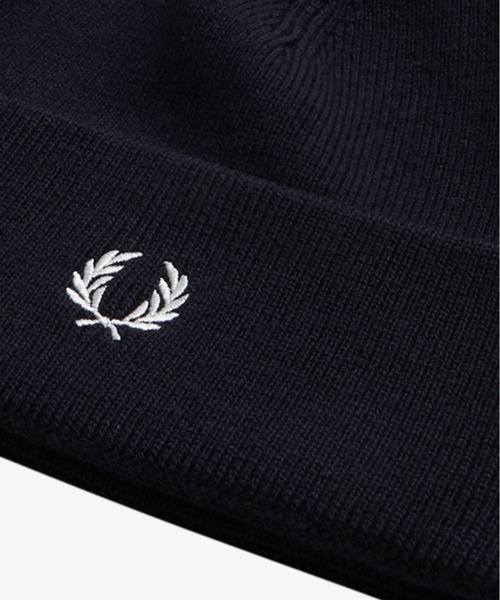 FRED PERRY（フレッドペリー）の「Classic Beanie／ニットビーニー（ニットキャップ/ビーニー・レディース・ブラック/ネイビー/ブラック系その他・ONE SIZE）」の5枚目の写真