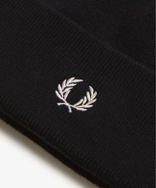 FRED PERRY（フレッドペリー）の「Classic Beanie／ニットビーニー（ニットキャップ/ビーニー・レディース・ブラック/ネイビー/ブラック系その他・ONE SIZE）」の6枚目の写真