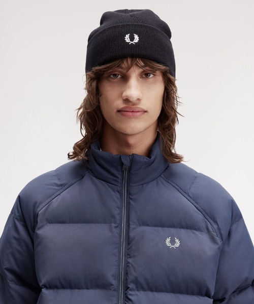 FRED PERRY（フレッドペリー）の「Classic Beanie／ニットビーニー（ニットキャップ/ビーニー・レディース・ブラック/ネイビー/ブラック系その他・ONE SIZE）」の9枚目の写真