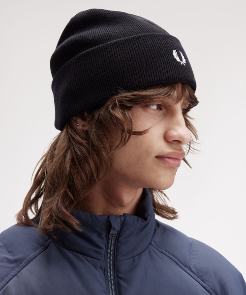 FRED PERRY（フレッドペリー）の「Classic Beanie／ニットビーニー（ニットキャップ/ビーニー・レディース・ブラック/ネイビー/ブラック系その他・ONE SIZE）」の13枚目の写真