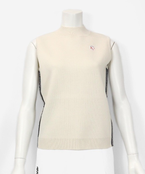 アルチビオarchivio ノースリーブ　ニット　ベスト　38 アルチビオ ARCHIVIO ノースリーブ ニット ベスト 38 ロゴノースリ