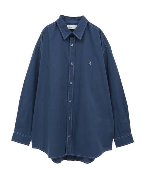 CONVERSE TOKYO(コンバーストウキョウ)の「STAR★ ONEPOINT STITCH SHIRT(シャツ/ブラウス・レディース・ライラック/ブルーグリーン/ブラック/ホワイト・FREE)」の3枚目の写真