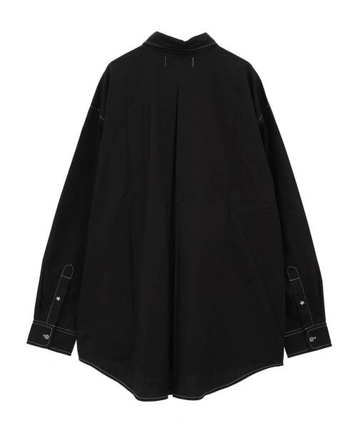 CONVERSE TOKYO(コンバーストウキョウ)の「STAR★ ONEPOINT STITCH SHIRT(シャツ/ブラウス・レディース・ライラック/ブルーグリーン/ブラック/ホワイト・FREE)」の5枚目の写真