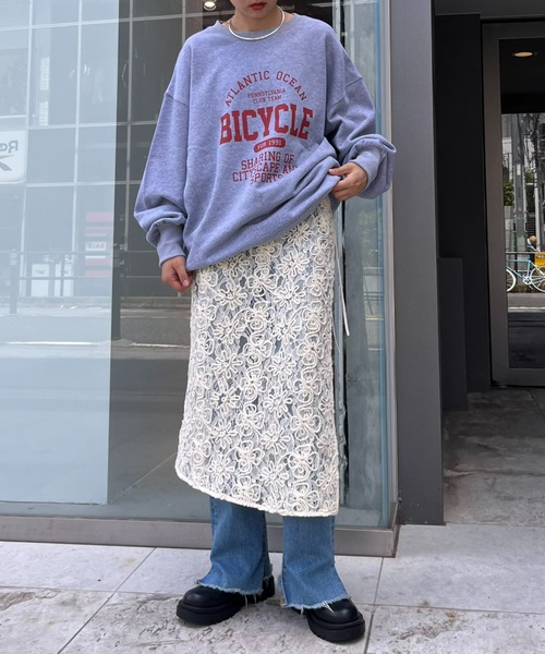 CIAOPANIC TYPY（チャオパニックティピー）の「アソート巻きスカート（スカート・レディース・ブラック/ホワイト・ONE SIZE）」の6枚目の写真