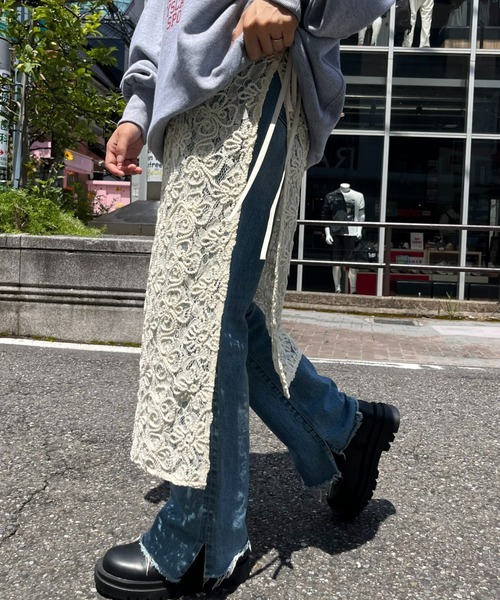 CIAOPANIC TYPY（チャオパニックティピー）の「アソート巻きスカート（スカート・レディース・ブラック/ホワイト・ONE SIZE）」の4枚目の写真