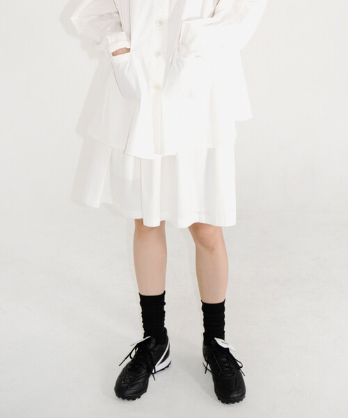 Bshop（ビショップ）の「eunoia | ショート フレアスカート