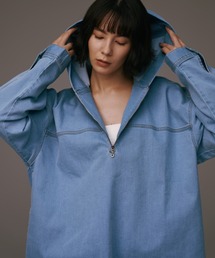 NERGY | 【保湿＆ストレッチ】デニムアノラックパーカー(パーカー)