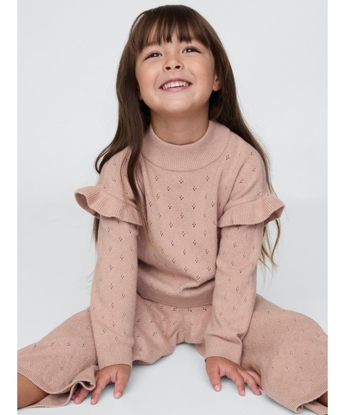 GAP（ギャップ）の「babyGap CashSoft カシミヤタッチ ポインテールセーター（ニット/セーター・キッズ・アイボリー/ブラウン/ベージュ/ラベンダー・70cm/80ｃｍ/90cm/95cm/100cm/105cm/110cm）」の4枚目の写真