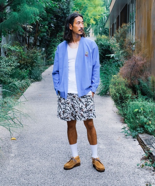 roial（ロイアル）の「WALK SHORTS/ROIAL(ロイアル)ボタニカル総柄ショートパンツ（その他パンツ・メンズ・ブラウン/オフホワイト・LARGE/X-LARGE/MEDIUM）」の4枚目の写真