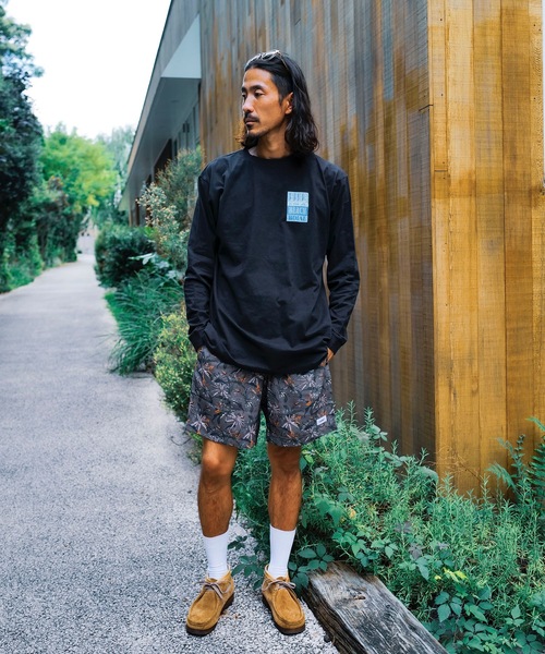 roial（ロイアル）の「WALK SHORTS/ROIAL(ロイアル)ボタニカル総柄ショートパンツ（その他パンツ・メンズ・ブラウン/オフホワイト・LARGE/X-LARGE/MEDIUM）」の10枚目の写真