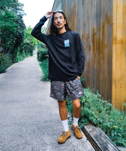 roial（ロイアル）の「WALK SHORTS/ROIAL(ロイアル)ボタニカル総柄ショートパンツ（その他パンツ・メンズ・ブラウン/オフホワイト・LARGE/X-LARGE/MEDIUM）」の11枚目の写真