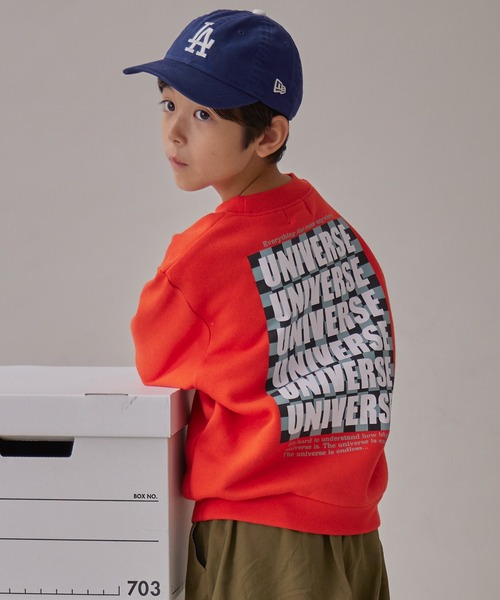 PAIRMANON STREET（ペアマノンストリート）の「【PAIRMANON STREET】裏起毛 プリント オーバサイズ スウェット トレーナー（スウェット・キッズ・グレー系その他2/グレー系その他3/グレー系その他4/グレー系その他5/オレンジ/グリーン系その他/ブルー系その他/ネイビー/ブラック系その他/ブラック系その他3/ブラック系その他5/ベージュ系その他3/グレー系その他/ブラック系その他2/レッド/レッド系その他/ブラック系その他4/ベージュ系その他/ベージュ系その他2/ブラウン・100/110/120/130/140/150/160/90）」の19枚目の写真