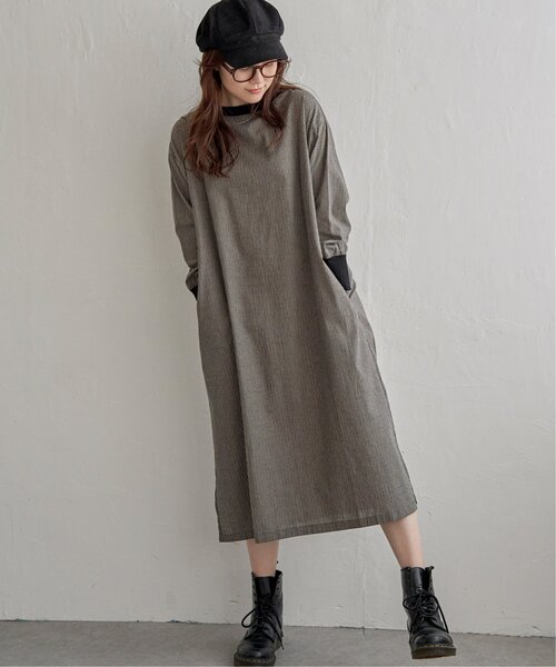 LBC（エルビーシー）の「リブ使いワンピース（ワンピース・レディース・ネイビー/チャコールグレー/オレンジ・M）」の22枚目の写真