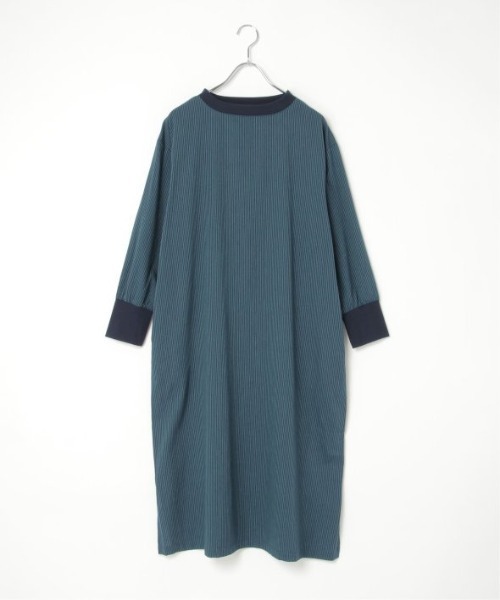 LBC（エルビーシー）の「リブ使いワンピース（ワンピース・レディース・ネイビー/チャコールグレー/オレンジ・M）」の11枚目の写真