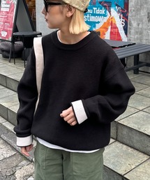 CIAOPANIC TYPY | 【ユニセックス】キープシェイプワッフルニットプルオーバー(ニット/セーター)