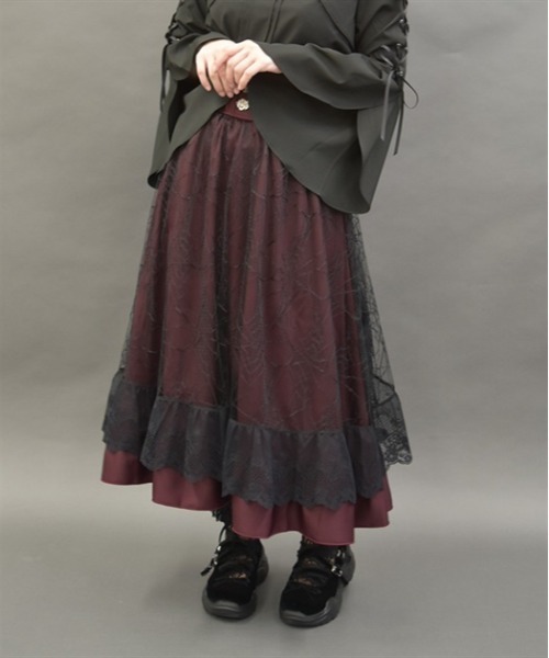 アンプーファム　ロングスカート axes femme（アクシーズ ファム） スカート ティアードロングスカート