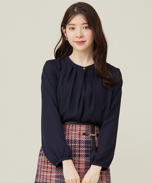 ANY SIS（エニィスィス）の「【WEB・一部店舗限定】エニポカシリーズ ブラウス（シャツ/ブラウス・レディース・アイボリー系/ネイビー系/ブラック系3・1/2/3）」の3枚目の写真