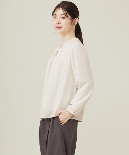 ANY SIS（エニィスィス）の「【WEB・一部店舗限定】エニポカシリーズ ブラウス（シャツ/ブラウス・レディース・アイボリー系/ネイビー系/ブラック系3・1/2/3）」の11枚目の写真