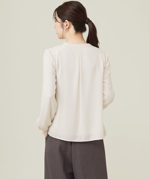 ANY SIS（エニィスィス）の「【WEB・一部店舗限定】エニポカシリーズ ブラウス（シャツ/ブラウス・レディース・アイボリー系/ネイビー系/ブラック系3・1/2/3）」の12枚目の写真