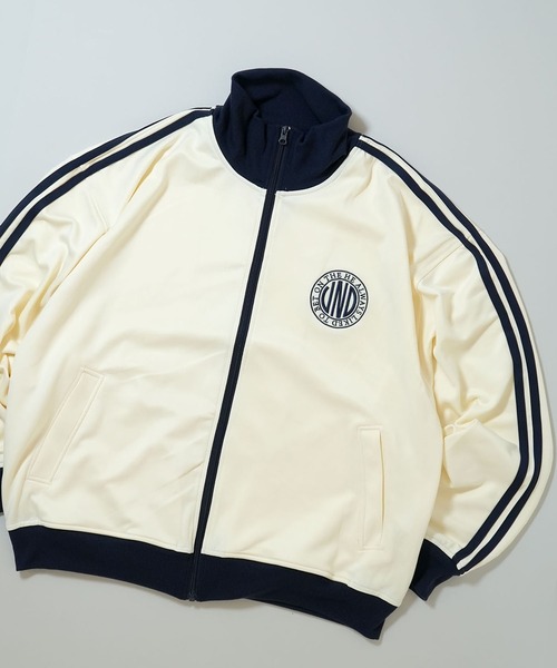 セール】embroidery side line track jacket/胸刺繍 サイドライン