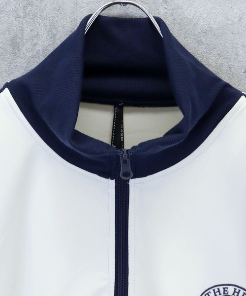 セール】embroidery side line track jacket/胸刺繍 サイドライン