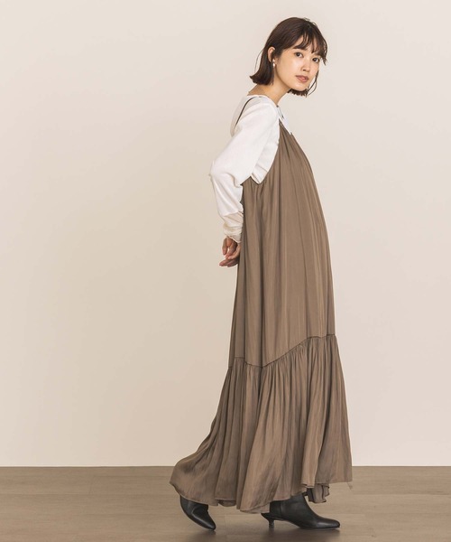 Gready Brilliant(グレディブリリアン)の「ベロア袖ボートネックチュールカットソー(Tシャツ/カットソー・レディース・アイボリー/ブラック/グレー・FREE)」の19枚目の写真