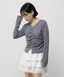 3.3 Field Trip  | 3.3 Field Trip／センターシャーリング長袖T(Tシャツ/カットソー)