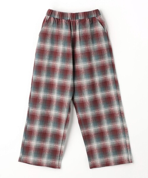 green label relaxing(グリーンレーベルリラクシング)の「TJ オンブレチェック ネルパンツ / キッズ 100cm-130cm(その他パンツ・キッズ・ワインレッド/オレンジ系その他・110cm/130cm/100cm/120cm)」の5枚目の写真