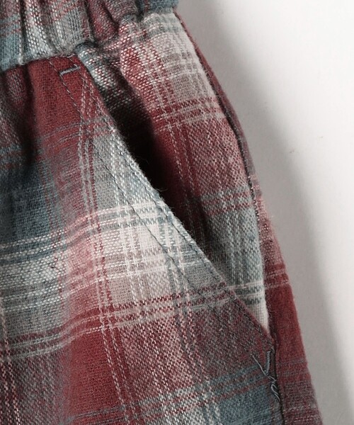 green label relaxing(グリーンレーベルリラクシング)の「TJ オンブレチェック ネルパンツ / キッズ 100cm-130cm(その他パンツ・キッズ・ワインレッド/オレンジ系その他・110cm/130cm/100cm/120cm)」の8枚目の写真